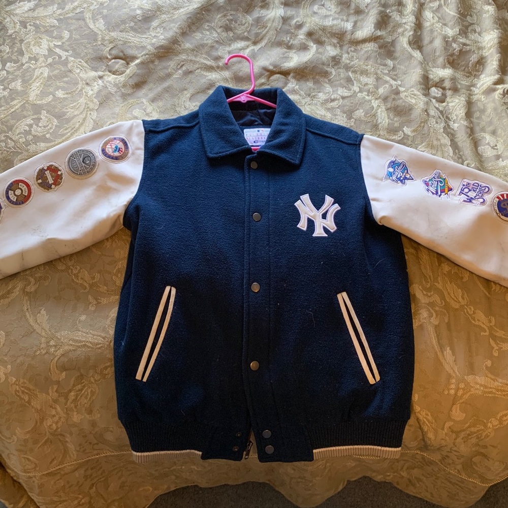 NY Yankees Varsity Jacket Medium World Series